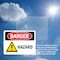 Signmission Hazard Danger Sign, Plastic, 10in W x 7in L, 2PK OS-2PACK-DS-P-710-L-1301 - alternate 2